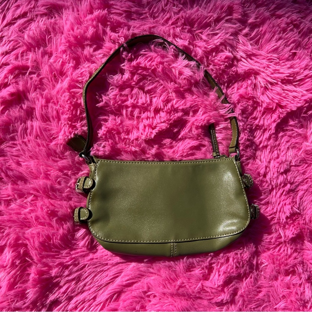 green mini purse
